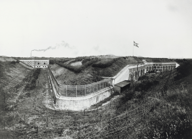 Lyngbyfortet. Foto af fortet d. 24. februar 1892. Tøjhusmuseet.