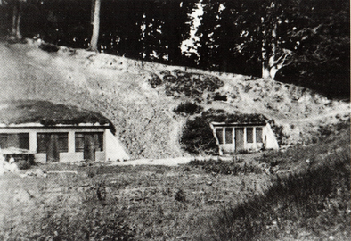 Dyrehavestillingen. Kommandostation i Dyrehaven, fotograferet ca. 1940 Peter Thorning Christensen.