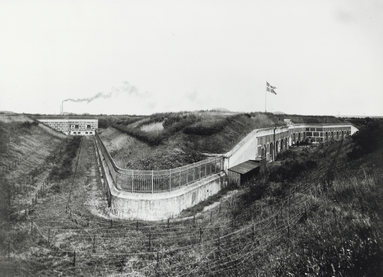 Lyngbyfortet. Foto af fortet d. 24. februar 1892. Tøjhusmuseet.